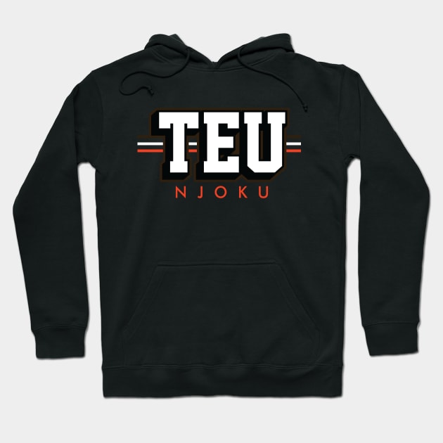 Tight End University - TEU - David Njoku - Cleveland Browns Hoodie by nicklower